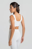 Top Alça Larga Feminino Fitness - Neve
