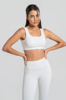 Top Alça Larga Feminino Fitness - Neve