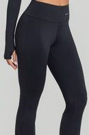 Calças Flare Feminina Fitness - Preto