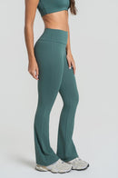 Calças Flare Feminina Fitness - Musgo