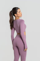 Cropped Manga Longa Fitness Feminino - Encanto