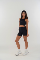Conjunto Feminino Fitness Top e Shorts- Preto