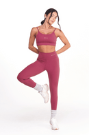Leggings Feminina Fitness Básica - Bordo