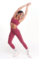 Leggings Feminina Fitness Básica - Bordo