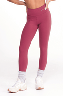 Conjunto Feminino Fitness Básico Calças e Top - Bordô
