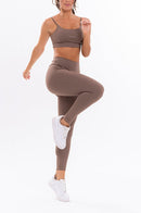 Leggings Feminina Fitness Básica - Coffe