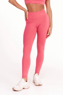 Conjunto Feminino Fitness Básico Calças e Top - Goiaba