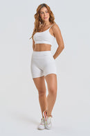 Conjunto Feminino Fitness Básico Shorts e Top - Neve