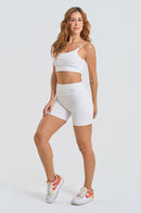 Conjunto Feminino Fitness Básico Shorts e Top - Neve