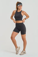 Shorts Fitness Feminino Running - Preto