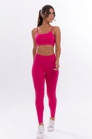 Conjunto Feminino Fitness Básico Calças e Top - Racy