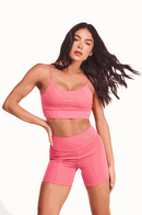 Shorts Fitness Feminino Básico - Goiaba