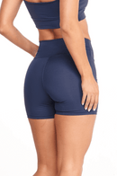 Conjunto Feminino Fitness Básico Shorts e Top - Marinho