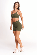 Shorts Fitness Feminino Básico - Militar