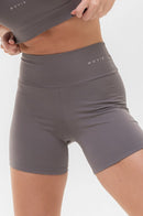 Shorts Fitness Feminino Básico - Aço