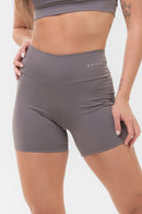 Conjunto Feminino Fitness Básico Shorts e Top - Aço