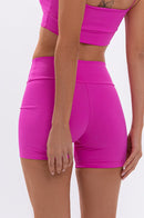 Shorts Fitness Feminino Básico - Pink Fluor