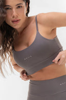 Top Feminino Fitness Básico - Aço