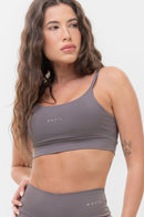Conjunto Feminino Fitness Básico Shorts e Top - Aço