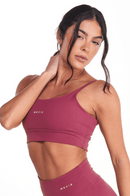 Top Feminino Fitness Básico - Bordo