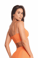 Top Feminino Fitness Básico - Mandarina