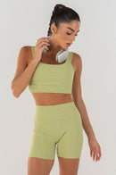 Conjunto Feminino Fitness Top e Shorts - Alga