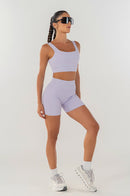 Conjunto Feminino Fitness Top e Shorts - Flora