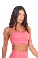 Conjunto Feminino Fitness Básico Shorts e Top - Goiaba
