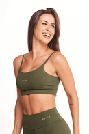 Top Feminino Fitness Básico - Militar