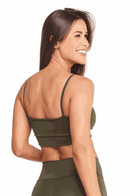 Top Feminino Fitness Básico - Militar