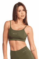 Top Feminino Fitness Básico - Militar