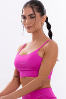 Top Feminino Fitness Básico - Pink Fluor
